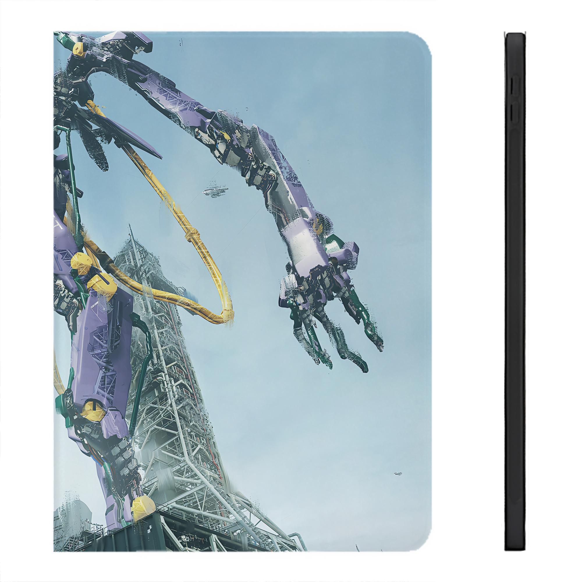 （画像用） EVA 新世紀エヴァンゲリオン IPadケース ペンホルダー付き ブックスタイルデザイン
